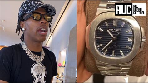 dababy fake watch|Lil Baby Responds Buying Fake $400K Patek Philippe .